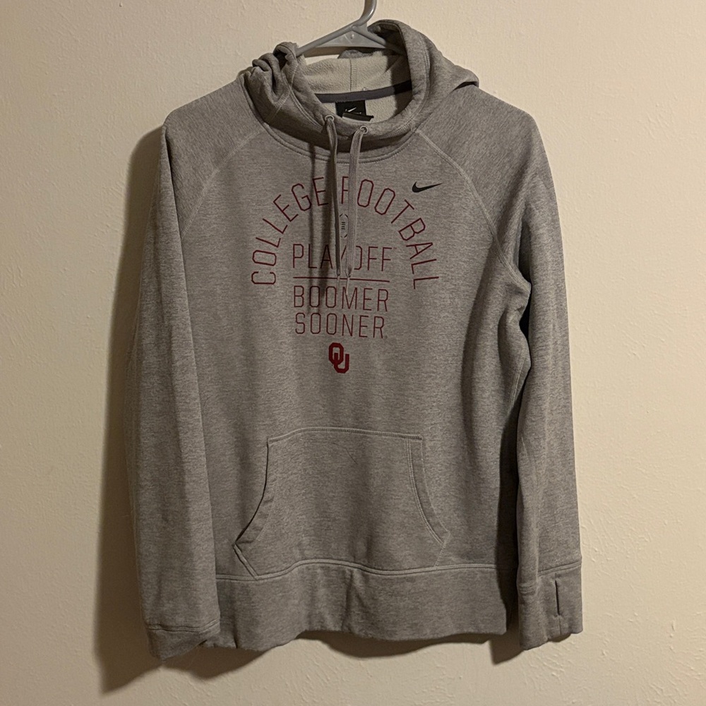 Nike Gray OU College Football Playoff Hoodie
